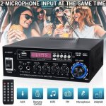Amplificateur 2000w amplificateur int�gr� bluetooth 5. 0 amplificateur st�r�o hifi num�rique fm