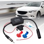 Amplificateur d'antenne d'autoradio, amplificateur d'antenne fm de voiture universel 12v - 24v, gain ...