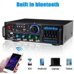 Amplificateur audio 2x70w fonction karaok fm / bluetoothmp3 / usb / bluetooth q - gf289