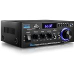 Amplificateur audio, amplificateur hi - fi, amplificateur st�r�o 2 canaux 80 w, bluetooth 5. 0, 12 - ...