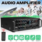 Amplificateur bluetooth 2000w 110 / 220v audio radio numérique stéréo usb sd amp fm dvd aux avec prise ... Amplificateur bluetooth 2000w 110 / 220v audio radio numérique stéréo usb sd amp fm dvd aux avec prise ...