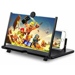 Amplificateur d'�cran de t�l�phone portable, loupe d'�cran retirable 3d haute d�finition avec support ...