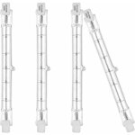 Ampous co halognes r7s 118mm 400w 230v 5200lm blanc chaud 2700k ampou de type j pour travail, la scurit, ...