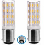 Ampoule ba15d led 5w 12v - 24v, baonnette double contact ampoule, 50w quivalent blanc chaud 3000k, ...