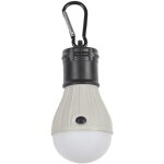 Lampe de camping, gris clair, à piles, ampoule suspendue Lampe de camping, gris clair, à piles, ampoule suspendue