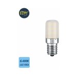 Ampoule led edm chaudron tubulaire e14 3w 250lm 6400k lumière froide Ø1, 8x5, 2cm Ampoule led edm chaudron tubulaire e14 3w 250lm 6400k lumière froide Ø1, 8x5, 2cm