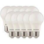 Sylvania - ampoules classiques led std multi - directionnelles 8w blanc chaud e27 lot de 10 Sylvania - ampoules classiques led std multi - directionnelles 8w blanc chaud e27 lot de 10