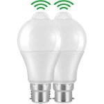 Ampoule detecteur de mouvement b22 ba�onnette led, 12w, 1020lm, blanc froid 6000 k, cir 85, �tanches ...