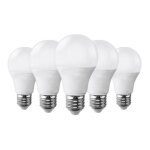 Silamp - ampoule led e27 9w 220v a60 180� (pack de 5) - blanc froid 6000k - 8000k