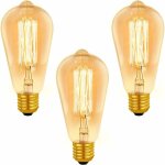 Ampoule e27 vintage st64 dimmable 40w blanc chaud 2200k, 400lm, ac 220v, ampoule  incandescence rtro, ...
