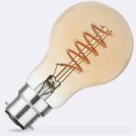 Ampoule � filament led b22 4w 300 lm a60 avec detecteur cr�pusculaire no flicker 2200k super chaud