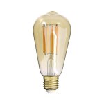 Xanlite - ampoule filament led dco verre opaque st64, culot e27, 1521 lumens, conso. 15w (equivalence ...