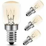 Ampoule four 25w, e14 t25 ampoule incandescence 2200k blanc chaud, 300 degres ampoules pygm�es pour four, ...