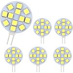 Ampoule g4 led 2w, ac / dc12 - 24v, 200lm blanc chaud 3000k, 12x 5050smd, �quivalent ampoule halog�ne ...