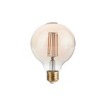 Ampoule globe ambr� e27 filament 4w