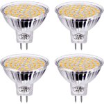 Ampoule gu5. 3 led, 5w equivalent � 40w halog�ne lampe, blanc chaud mr16 spot ac / dc 12v, 120 � faisceau ...