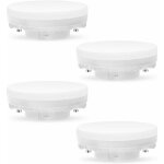 Ampoule gx53 led 7w 3000k, blanc chaud, non dimmable gx53 eclairage, pas de scintillement, remplace 50w ...