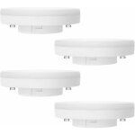 Ampoule gx53 led 7w, blanc chaud 2700k, non dimmable, quivalent  50w halogne, ampoule led gx53 spot ...