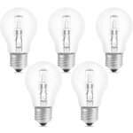 Ampoule halog�ne e27 a55 42w dimmable, ac220 - 240v, 650lm blanc chaud 2700k, transparent ampoule globe ...