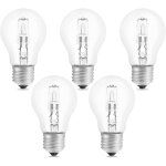 Ampoule halog�ne e27 a55 42w dimmable, ac220 - 240v, 650lm blanc chaud 2700k, transparent ampoule globe ...