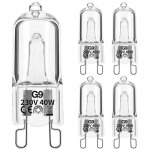 Ampoule halogene g9 40w 230v, 370lm 2700k blanc chaud dimmable, g9 ampoules capsule, pour lustres, lampes ...