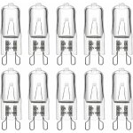 Aougo - ampoule halogene g9 40w 230v, 480lm 2900k blanc chaud dimmable, g9 ampoules capsule, pour lustres, ...