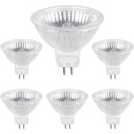 Ampoule halogene gu5. 3 50w 12v, 800lm blanc chaud 2700k dimmable, ampoule spot halog�ne mr16, pack de ...
