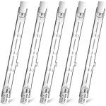Ampoules halognes linaires r7s 118mm 500w 11000lm blanc chaud 2800k ampoule de type j dimmable ampoule ...