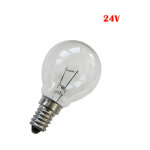 Ampoule incandescente sphrique transparente 40w e14 - 24v