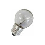 Ampoule  incandescence sphrique transparente 60 w e27  usage industriel uniquement