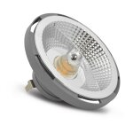 Ampoule led ar111 (culot g53) 12w miidex lighting� blanc - chaud - 3000k - non - dimmable - gris