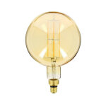 Xanlite - ampoule led dco globe giant (xxl) au verre ambr, culot e27, 8w cons. (60w eq. ), 800 lumens, ...