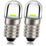 Ampoule led e10 12v 2525 1smd puce verte 100lm remplacement d'ampoule led pour lampe de poche torche ...