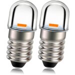 Ampoule led e10 12v jaune 2525 1smd chip 100lm remplacement d'ampoule led pour flashlights torche lumi�re ...