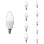 Silamp - ampoule led e14 4. 8w c37 (pack de 10) - blanc froid 6000k - 8000k
