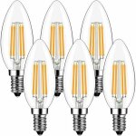 Ampoules led e14 4w, greehse e14 ampoule led � filament blanc chaud 2700k, 420lm equivalent � ampoule ...