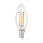 Ampoule led e14 c35 4w filament - blanc neutre silumen