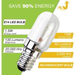 Ampoule led e14 pour r�frig�rateur, 1. 5w �quivalent � 15w, blanc chaud 3000k, ampoule pour frigo, lampe ...