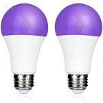 Ampoule led e27 9w pour soir�e n�on, lumi�re noire 395 nm, lumi�re uv violette, led uv, lumi�re uv pour ...