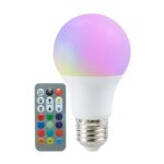 Ampoule led e27 a60 8. 5w rgbw avec télécommande - silamp Ampoule led e27 a60 8. 5w rgbw avec télécommande - silamp