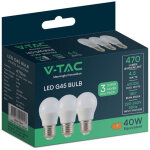 Ampoules led e27 g45 ? blanc du jour 6500k ? 4, 5w ? pack de 3