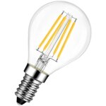 Ampoule led � filament globe g45 e14 4. 5w 470lm blanc chaud 2700k ip20 g�n�rique universelle lampe poire ...