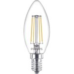 Ampoule led flamme e14 40w blanc chaud claire, verre, lot de 2 - philips