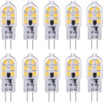 Ampoule led g4 lot de 10 ampoules led g4 12 v 2 w blanc froid 6000 k, 12 led, remplacement pour ampoule ...