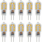Ampoule led g4 12v, 2w equivalent 10w halog�ne lampe, pas de scintillement 200lm, blanc chaud 3000k, ...