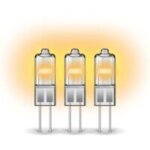 Ampoule led g4 lot de 3 ampoules halog�nes culot g4, 375 lumens, 2900 kelvins, blanc chaud, dimmable ...