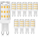 Ersandy - ampoule led g9 3000k blanc chaud 3w, ampoule led � douille g9 � deux broches (�quivalent halog�ne ...