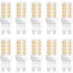Ampoules led g9 5w, equivalente 40w 50w halog�ne lumi�re, 450lm, blanc neutre 4000k, ac 220v, culot g9 ...
