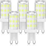 Ampoule led g9 6000k blanc froid 5w, led � douille g9 � deux broches, ampoules g9 � �conomie d'�nergie ...