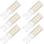 Ampoule led g9, �quivalente � une ampoule halog�ne de 40 watts, ampoule de lustre led lumi�re du jour ...